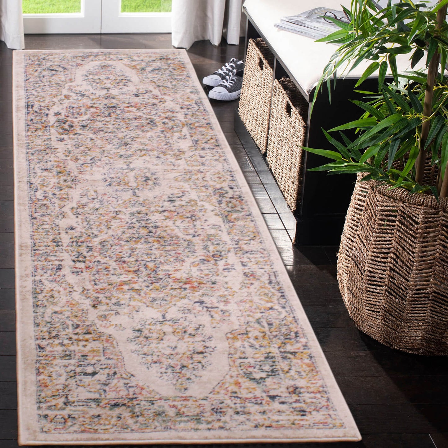 Nova 9207A White and Cream Traditional Rugs