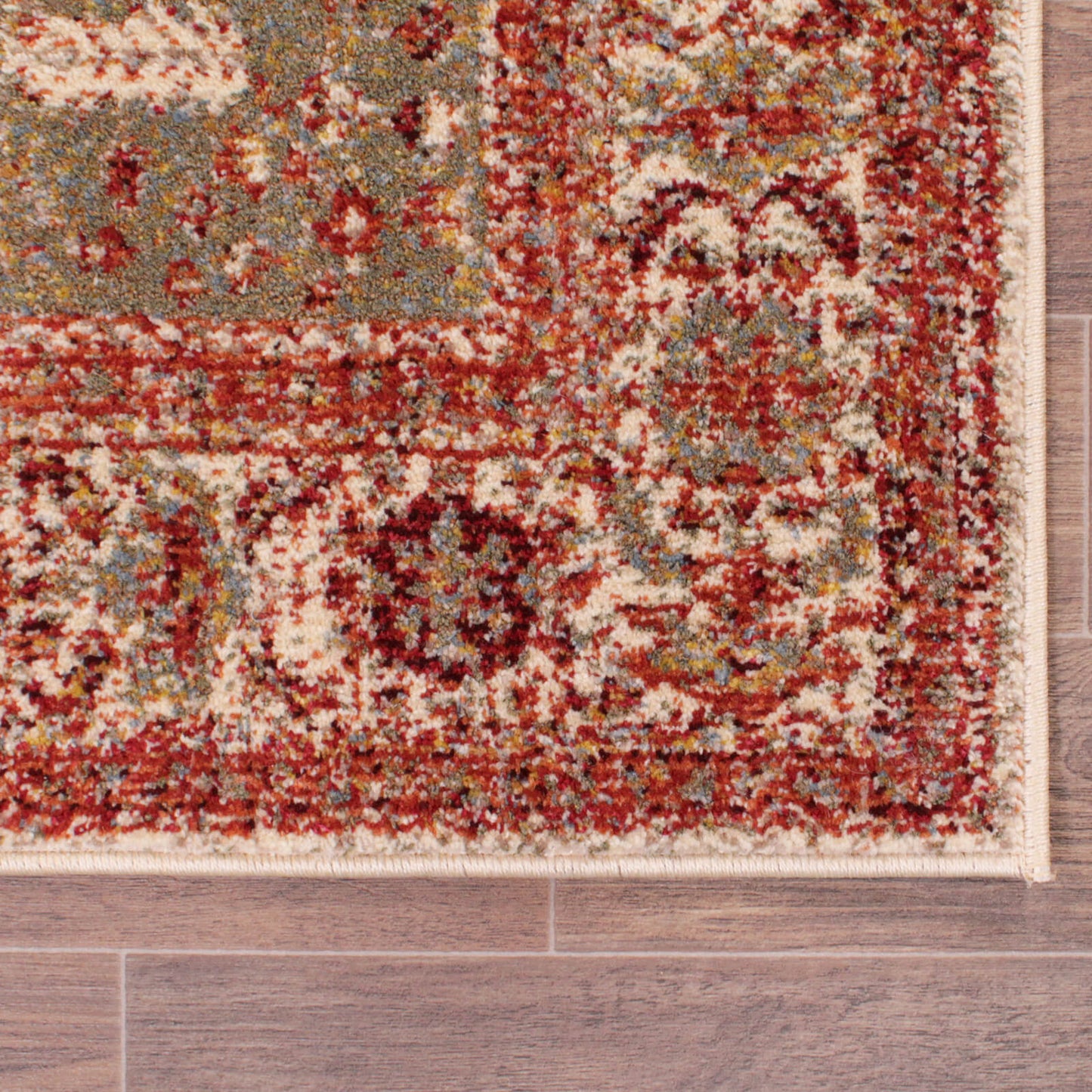 Ultimate Home Living Orient 2529 Cream Red Rug