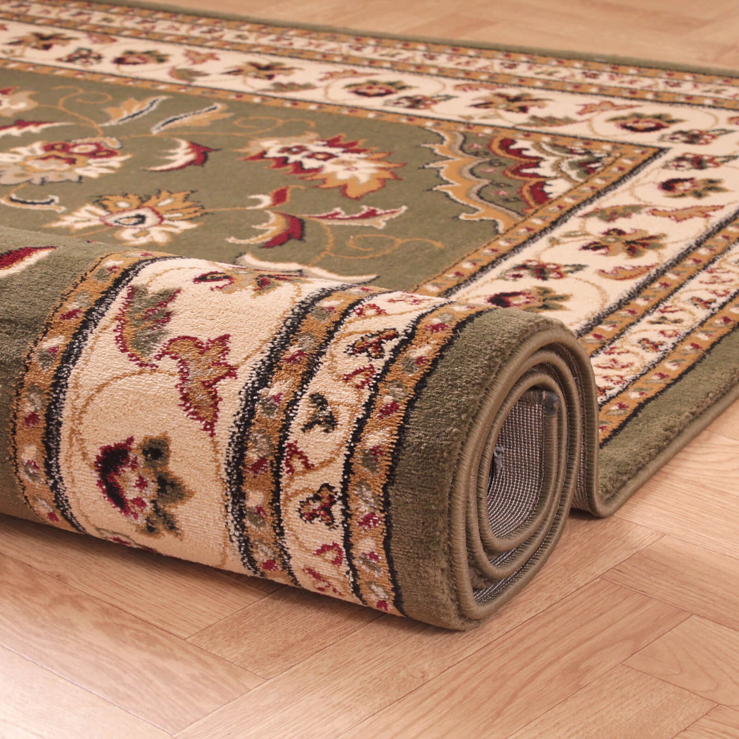 Handmade Carpets Sherborne Green Rug