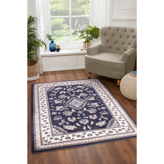 Handmade Carpets Sherborne Navy Rug