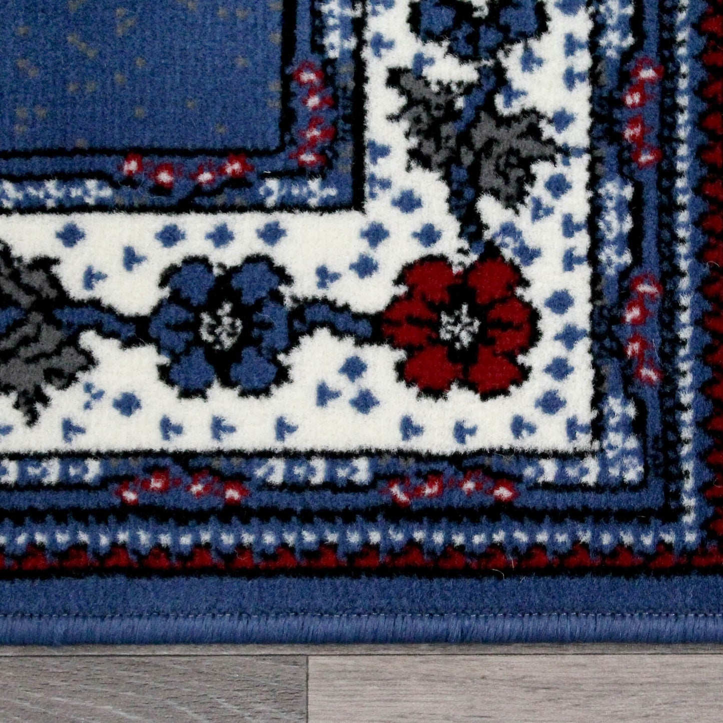 Rug Style Traditional Poly Valencia Blue Rug